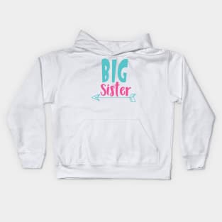 Big Sister, Older Sister, Arrow, Sibling, Family Kids Hoodie